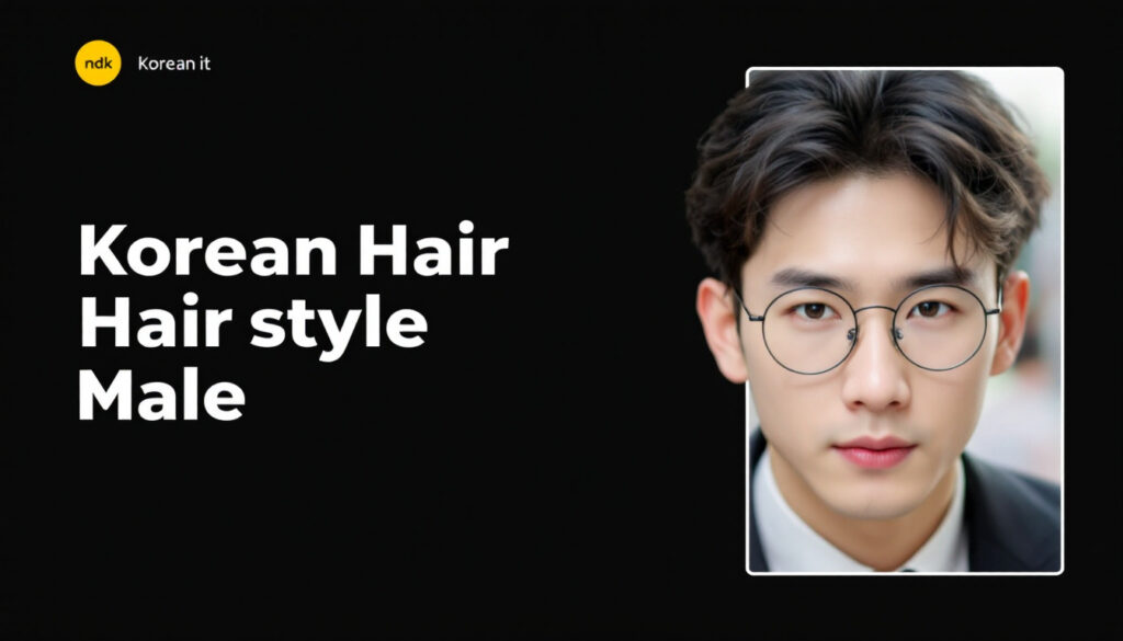 Korean men with trendy, neat hairstyles suitable for office and business settings.